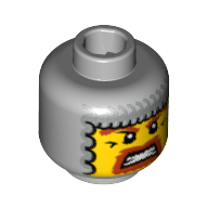Lego hlava, světle modro šedá (4276760)